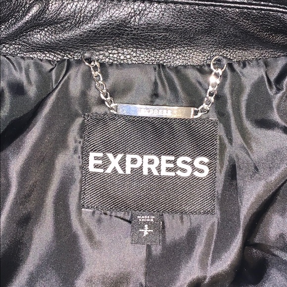 (Minus The) Leather Moto Jacket - Express - Picture 4 of 4